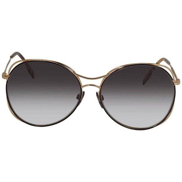 New Authentic Burberry Grey Gradient Round Ladies Sunglasses BE3105 10178G 60 BE - Picture 1 of 4